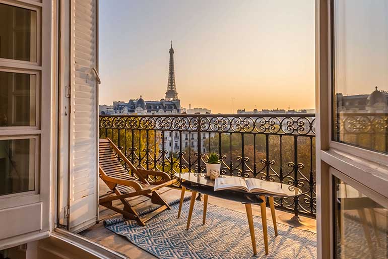 Magnifique terrasse dans paris pour une demande en mariage